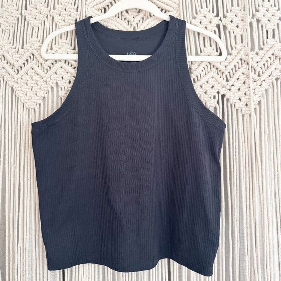REI Co‑op Active Pursuits Ribbed Tank Top Women’s Black Size XL - Picture 1 of 5